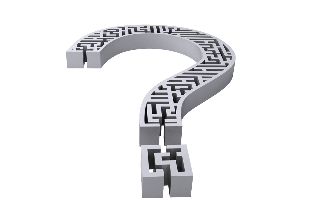 Maze Design Shaped Like Transparent Question Mark - Download Free Stock Images Pikwizard.com