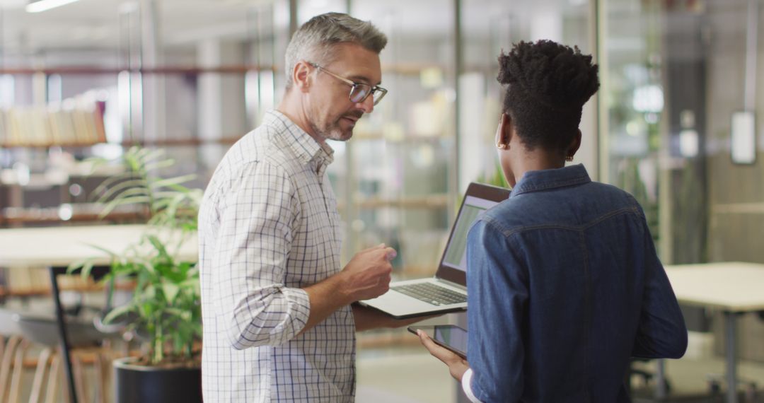 Diverse Team Collaborating on Office Project Idea Discussion