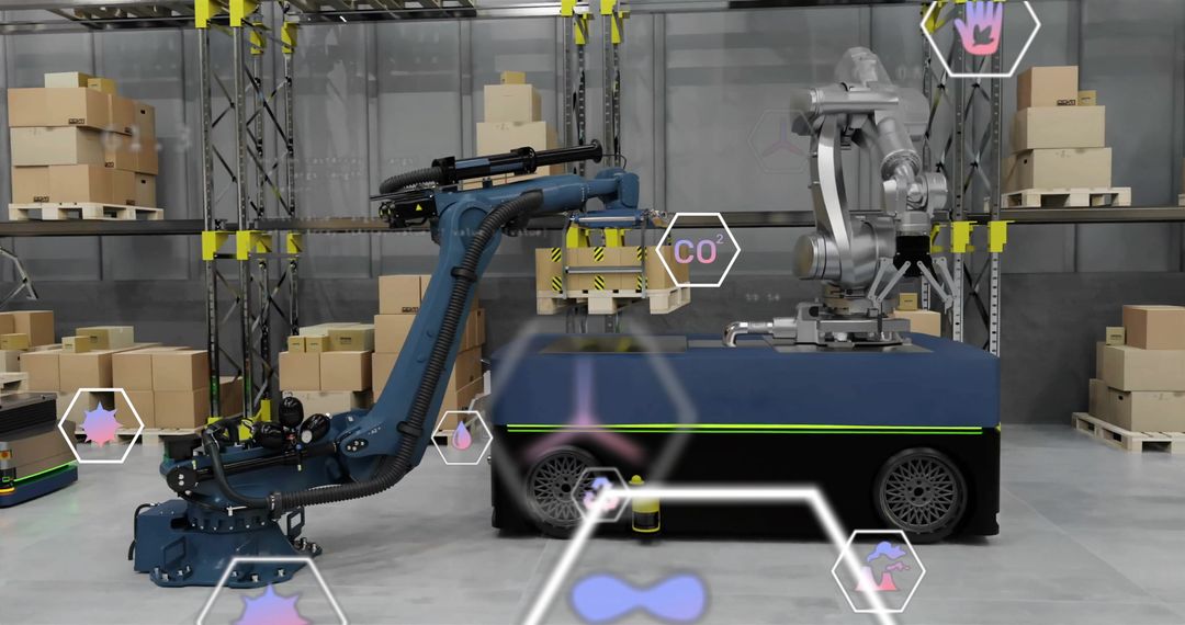 Automated Robotic Arms in Modern Warehouse Environment