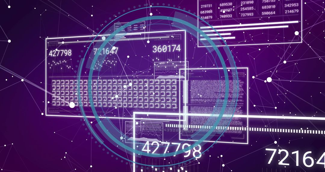 Futuristic Digital Analytics Dashboard Interface