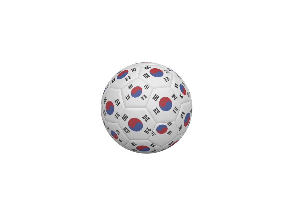 Creative Soccer Ball with South Korean Flag on Transparent Background - Download Free Stock Images Pikwizard.com