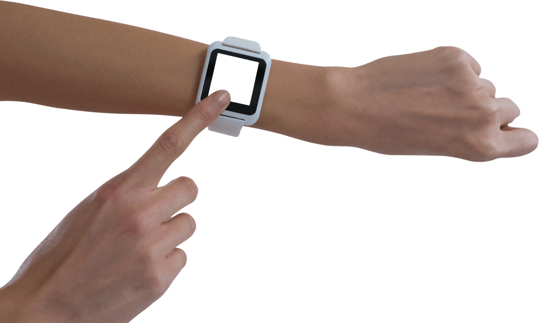 Transparent Smartwatch Interaction with Cropped Hands