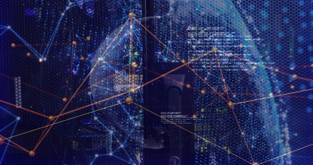 Digital Globe Visualizing Data Over Neural Network in Data Center