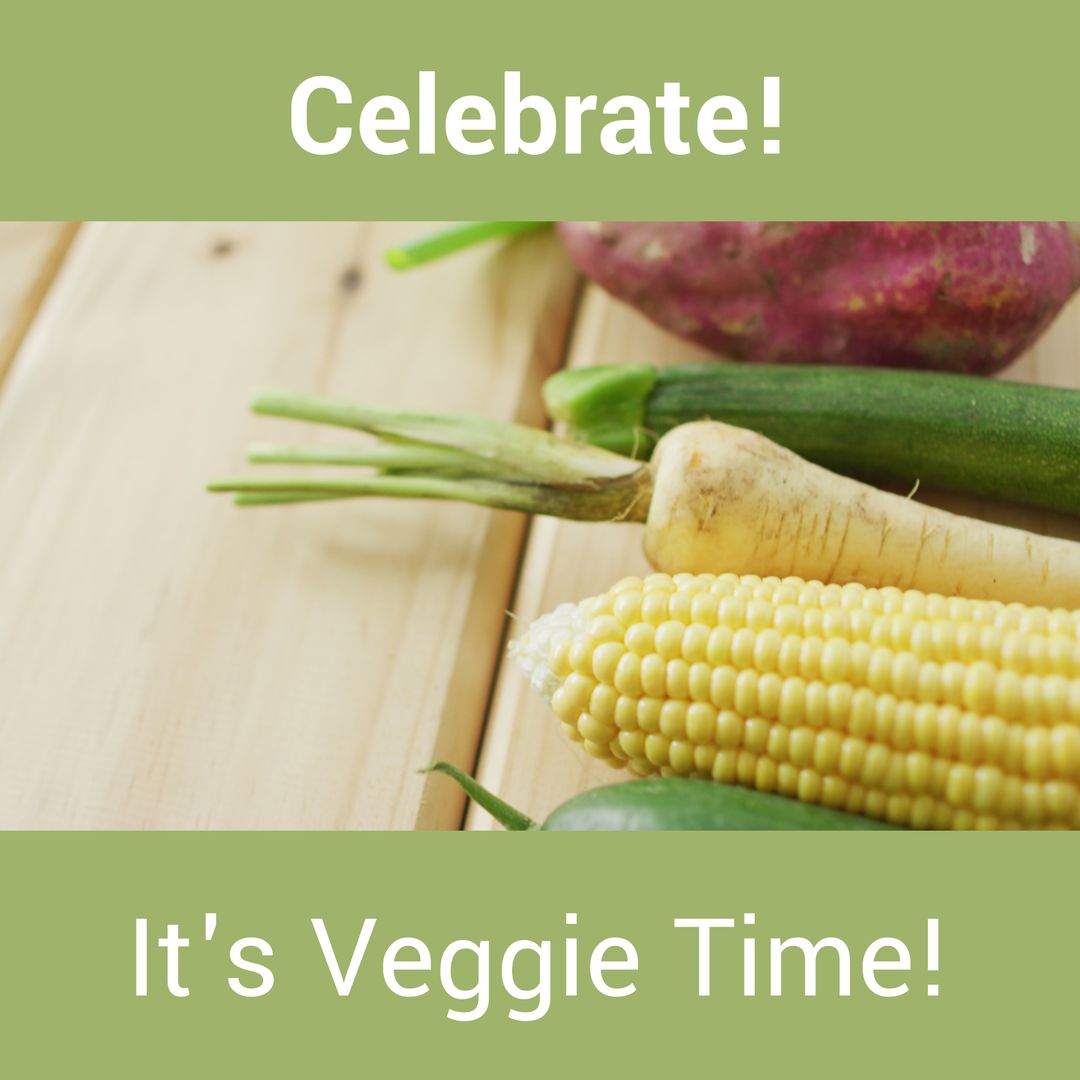 Celebrate National Vegetarian Week with Fresh Vegetables - Download Free Stock Templates Pikwizard.com