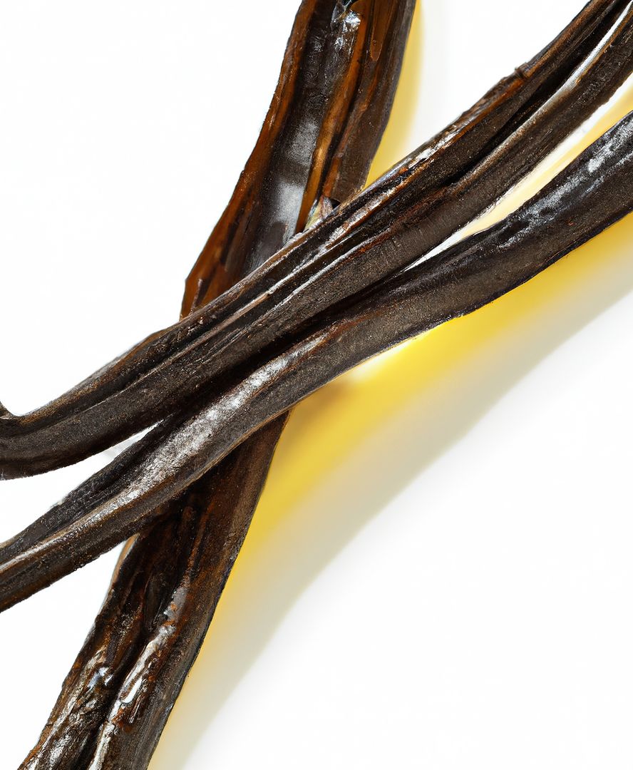 Close up of vanilla pods on white background created using generative ai technology - Free Images, Stock Photos and Pictures on Pikwizard.com