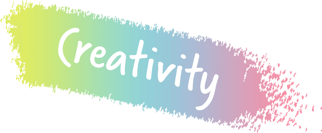 Colorful Creativity Brushstroke with Transparent Effect