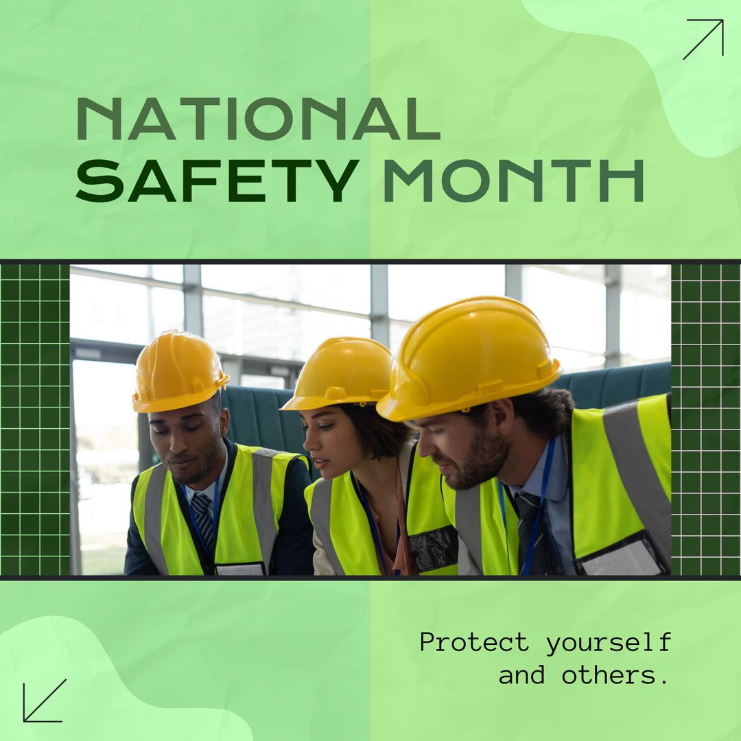 Diverse Architects Discussing Safety Plans for National Safety Month - Download Free Stock Templates Pikwizard.com