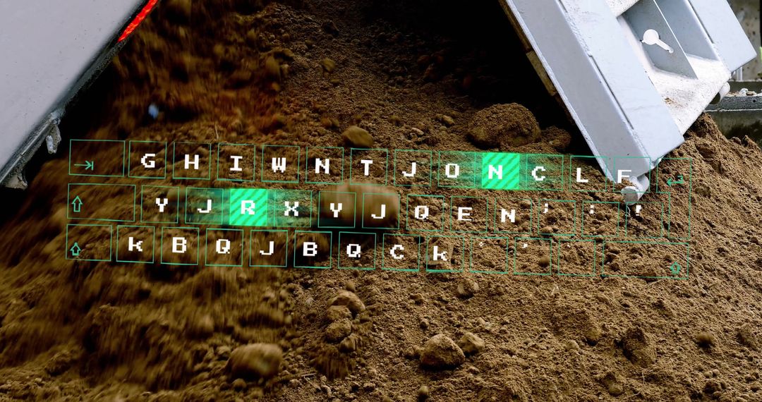 Digital Data Overlay on Construction Site Machinery