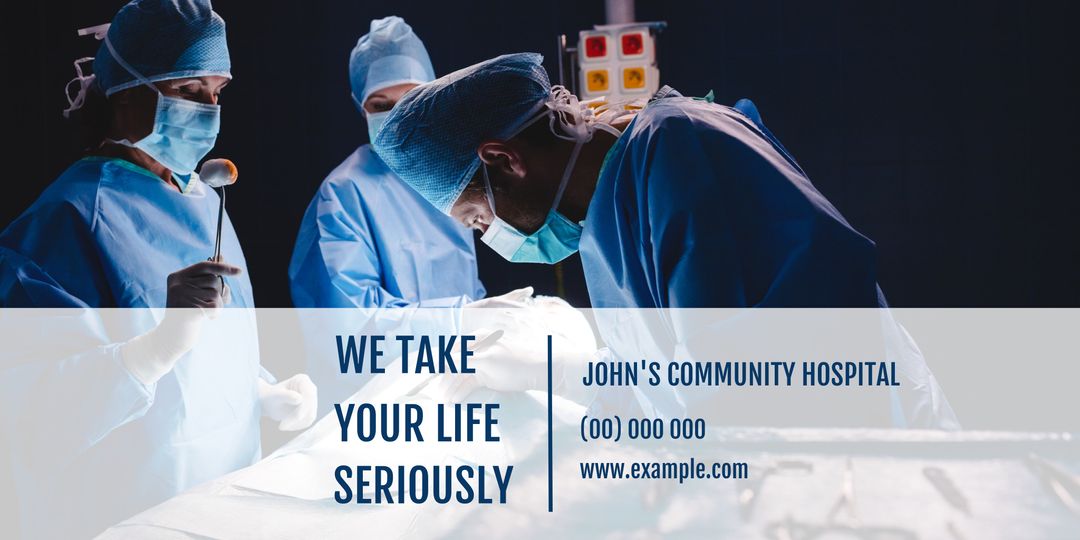 Professional Surgeons Performing Operation in Hospital