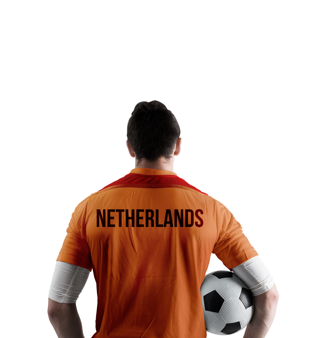 Transparent View of Netherlands Football Player Holding Ball - Download Free Stock Images Pikwizard.com