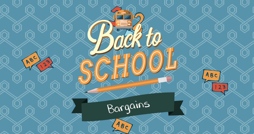 Back to School Bargains with Fun Educational Icons