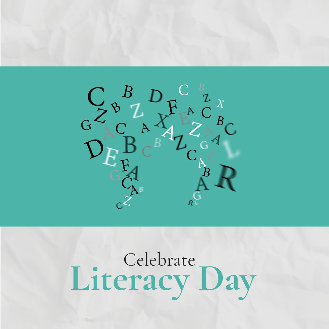 Celebrate Literacy Day with Colorful Letter Arrangement