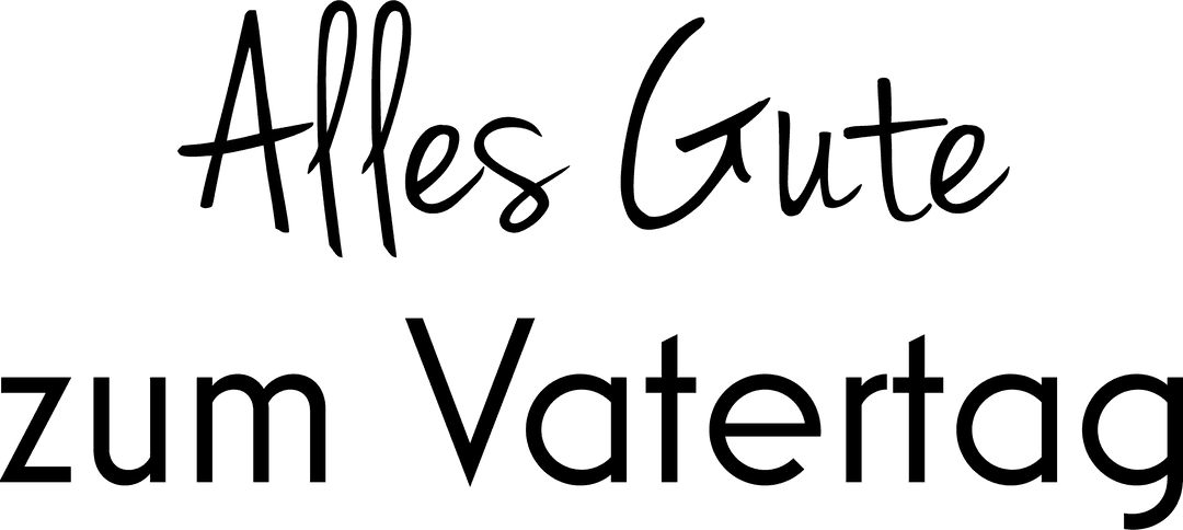 Alles Gute zum Vatertag Text Transparent Design