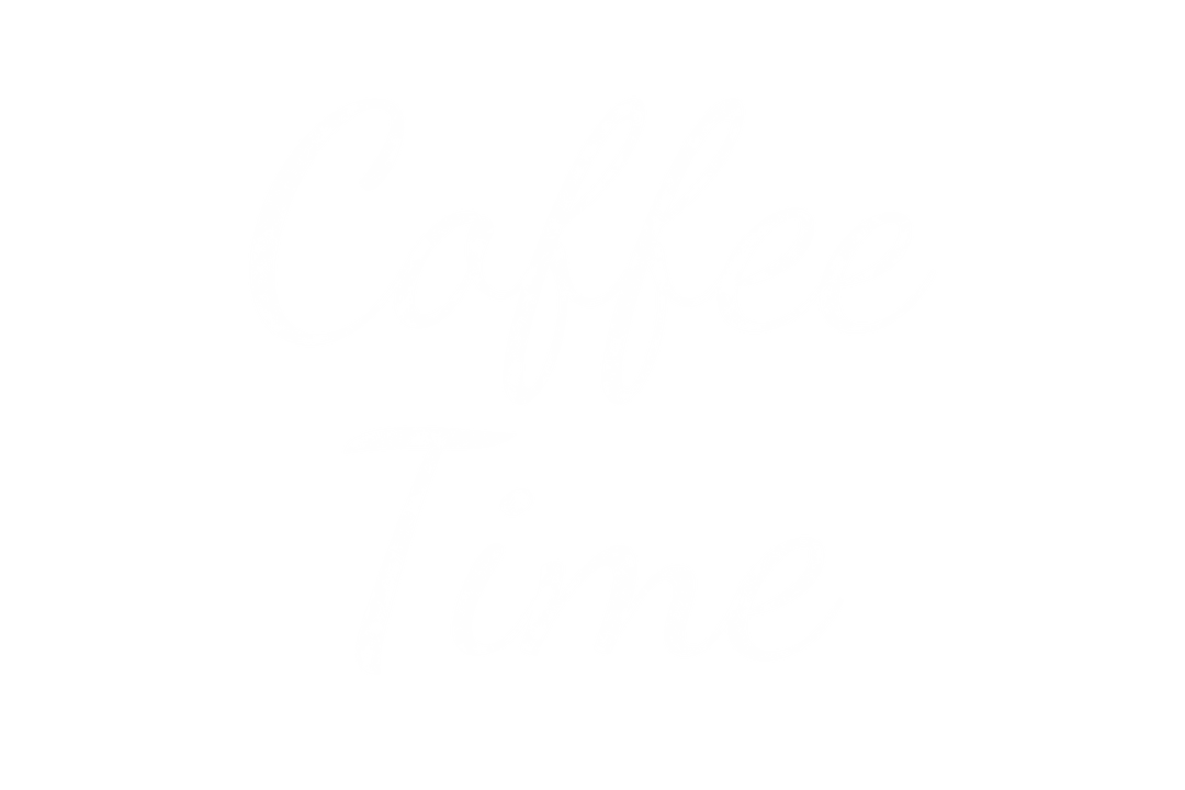 Coffee Time Text on Transparent Background