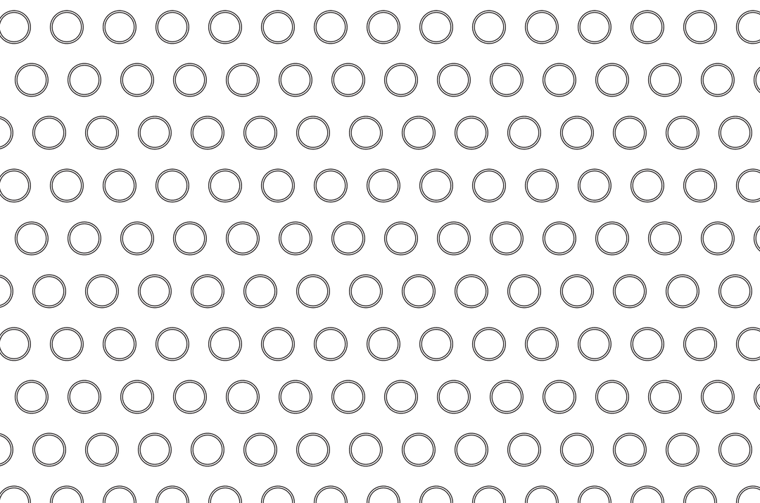 Black Circular Pattern on Transparent Background