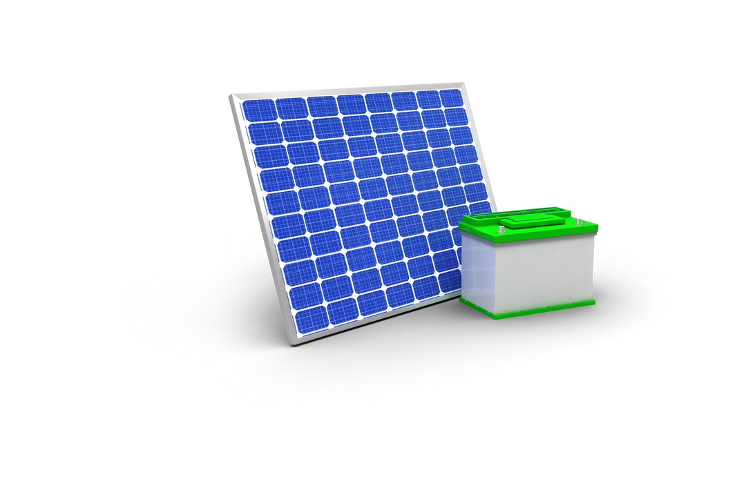 Transparent Solar Panel with Battery Icon Digital Illustration - Download Free Stock Images Pikwizard.com