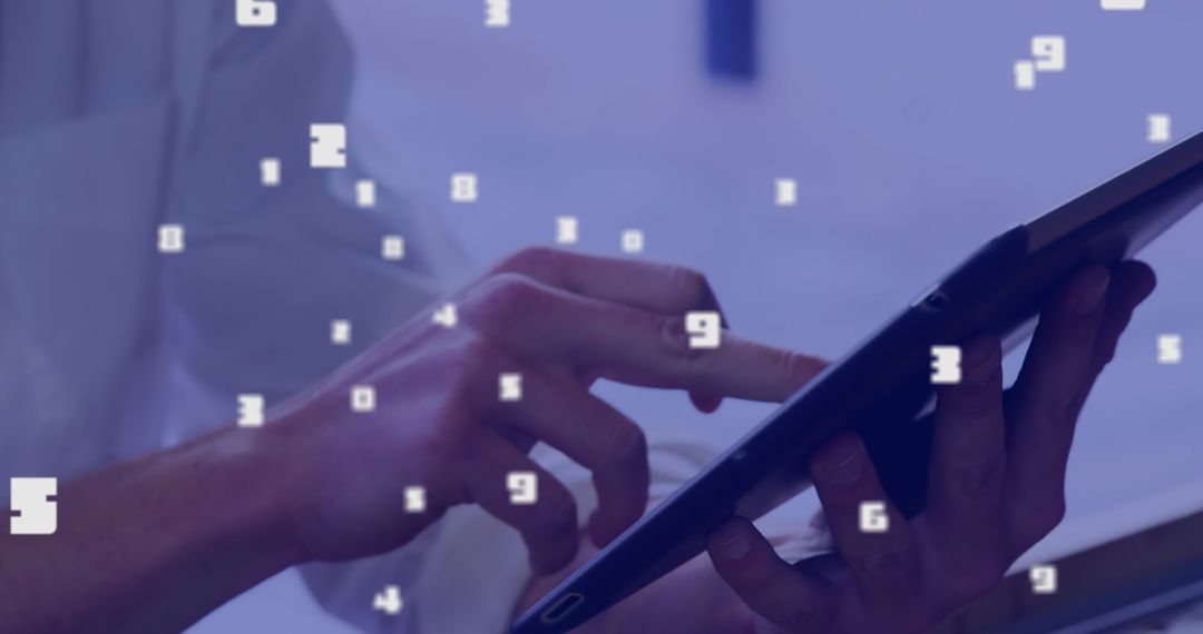 Digital Interface Finger Interaction with Numerical Data Overlay