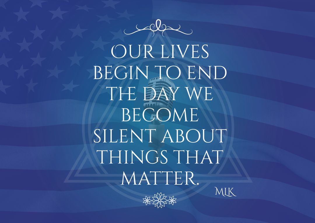 Inspirational Quote Over American Flag Background - Download Free Stock Templates Pikwizard.com