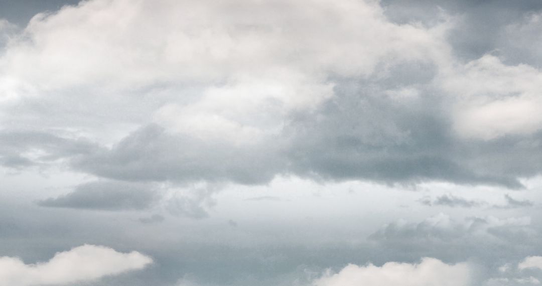 Moody Grey Sky with Layered Clouds