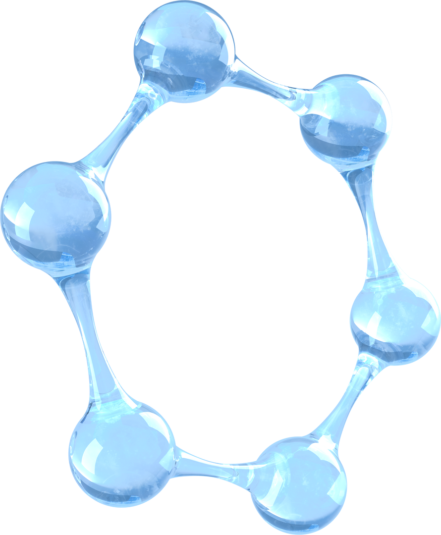 Transparent Shiny Blue Molecule Close-Up in Science Research Design - Download Free Stock Images Pikwizard.com