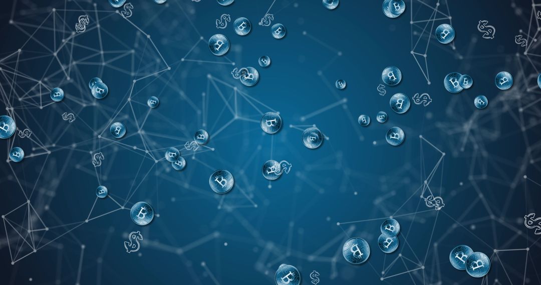 Digital Currency Symbols Amongst Blockchain Connections