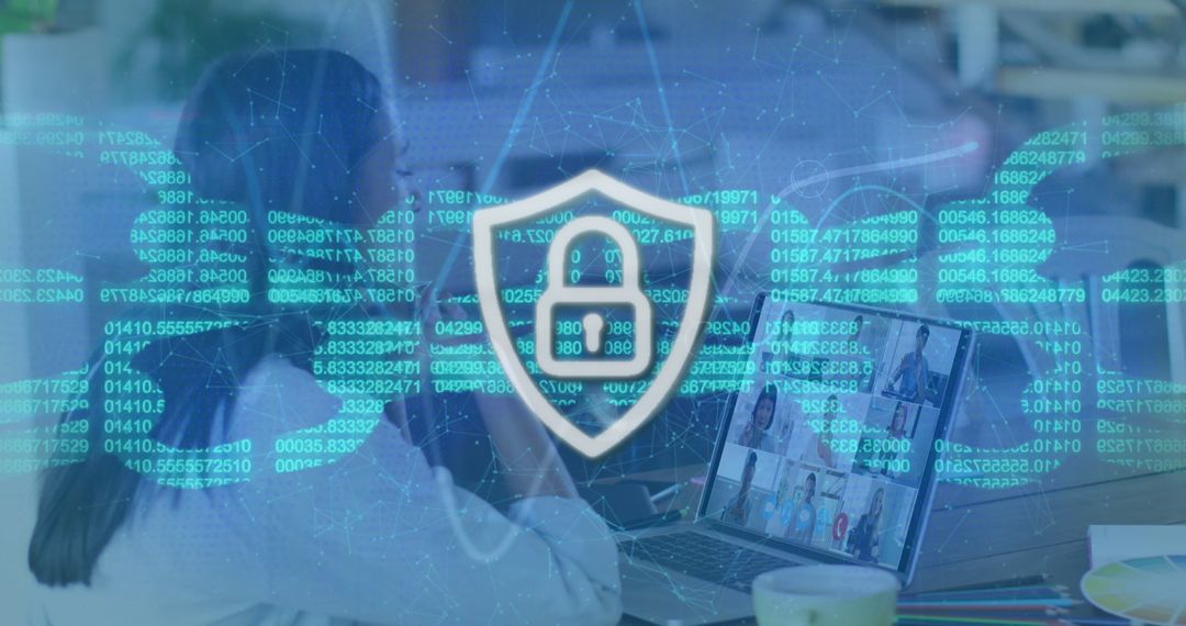 Digital Security Lock with Virtual Connections Background