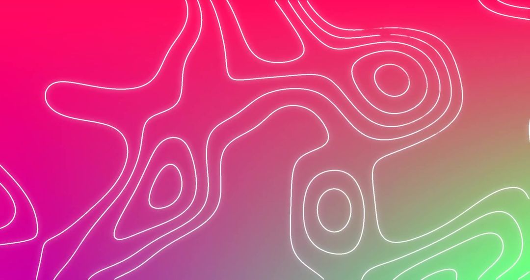 Abstract Pink Background with White Linear Designs