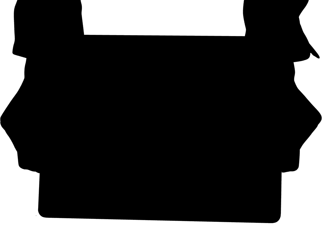 Transparent Hands Holding Tablet Silhouette