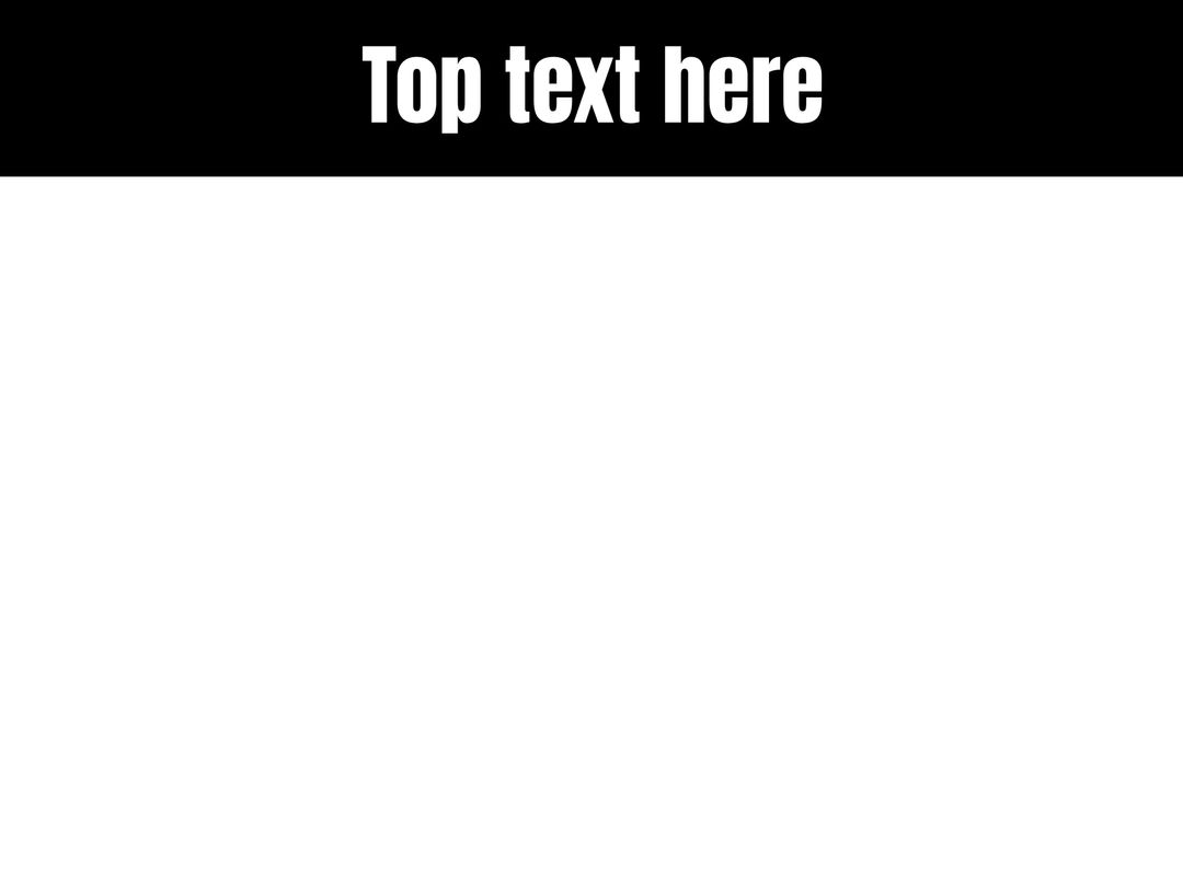 Bold Minimalist Announcement Template with Black Horizontal Header