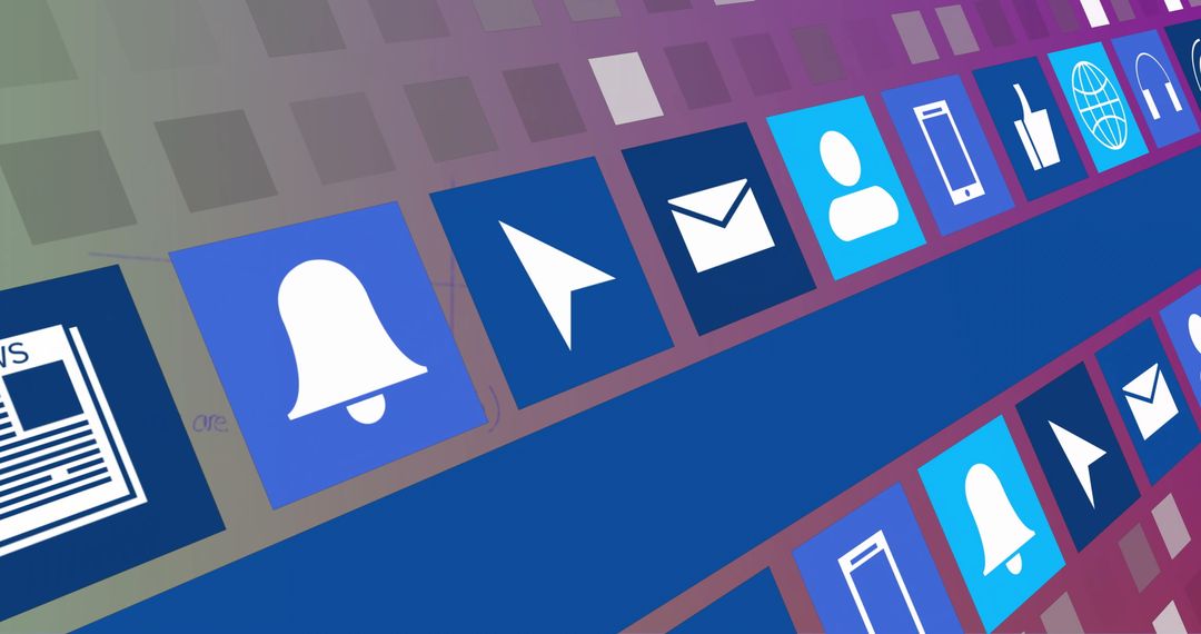 Digital Icons and Global Communication Technology Interface