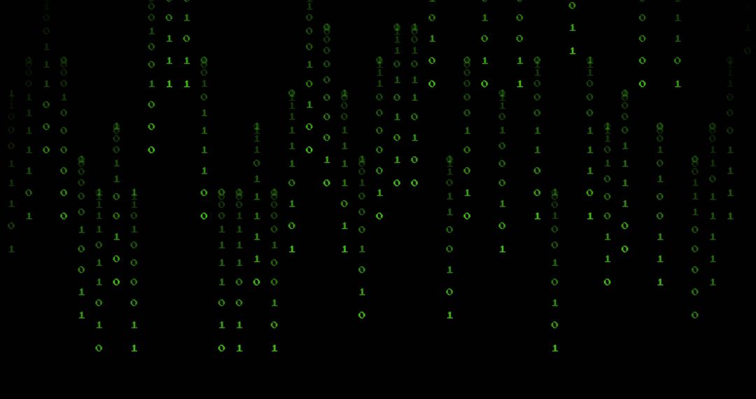 Green Binary Code Streaming on Black Background, Energy of Data Flow - Free Images, Stock Photos and Pictures on Pikwizard.com