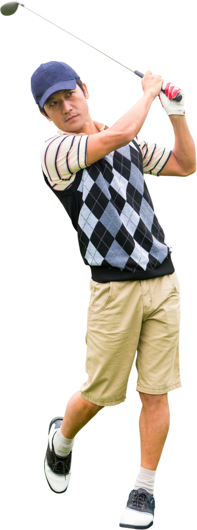 Asian Male Golfer Swing on Transparent Background, Sport and Competition - Download Free Stock Images Pikwizard.com