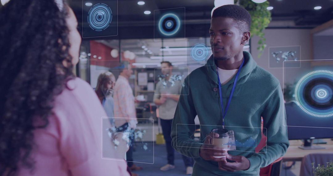 Digital Collaboration in Modern Office Space