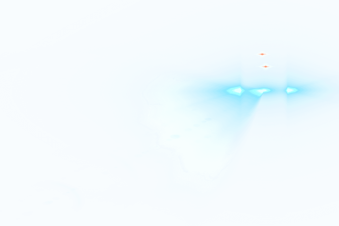 Mystical Blue Light Burst on Transparent Background for Creative Use