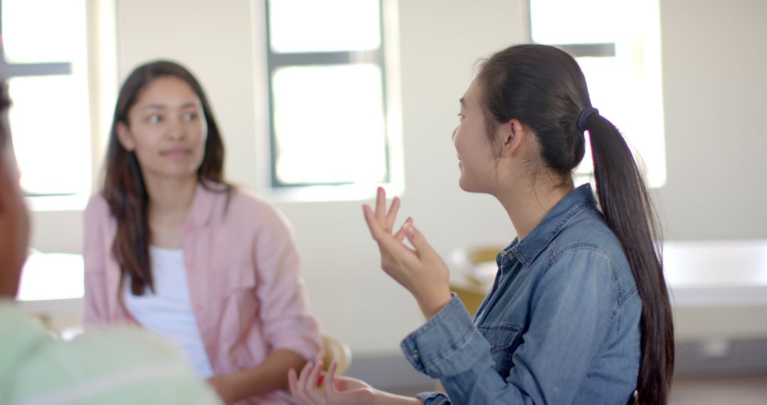 High School Students Engaged in Classroom Discussion