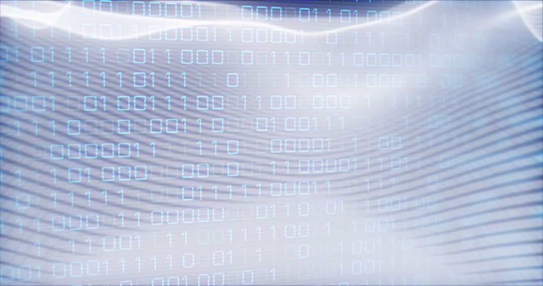 Binary codes over dynamic wave pattern on abstract background