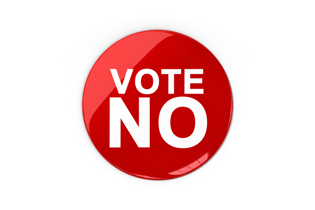 Red Vote No Button Illustration on Transparent Background - Download Free Stock Images Pikwizard.com