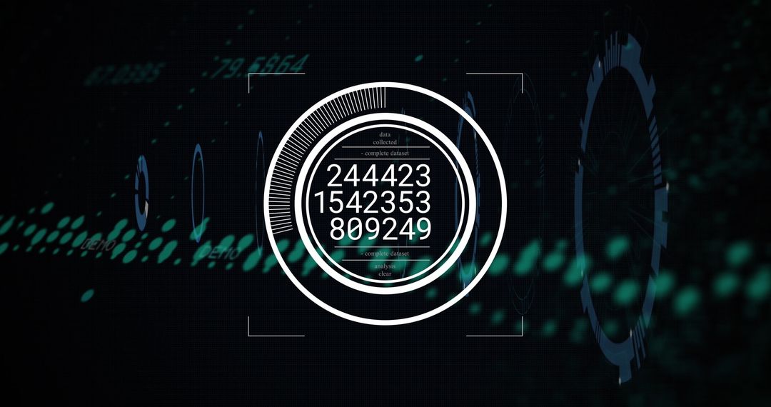 High-Tech Data Analysis and Digital Interface Visualization