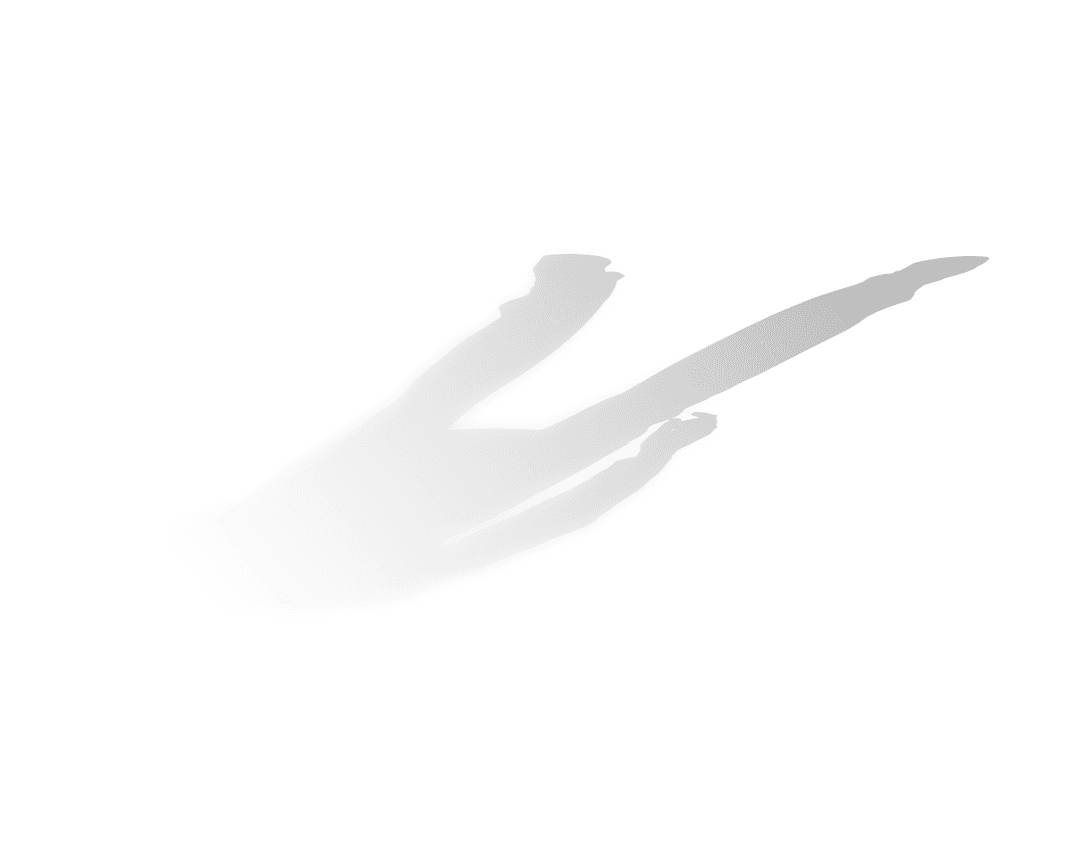 Transparent Human Figure Shadow Silhouette With Line Movement