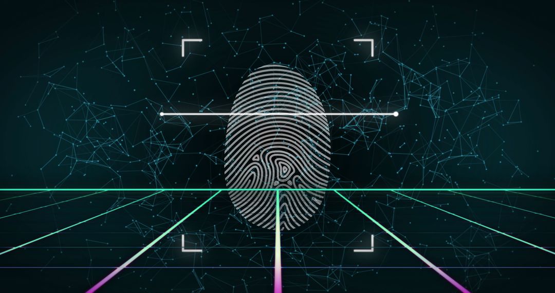 Digital Fingerprint Scanning Technology Concept