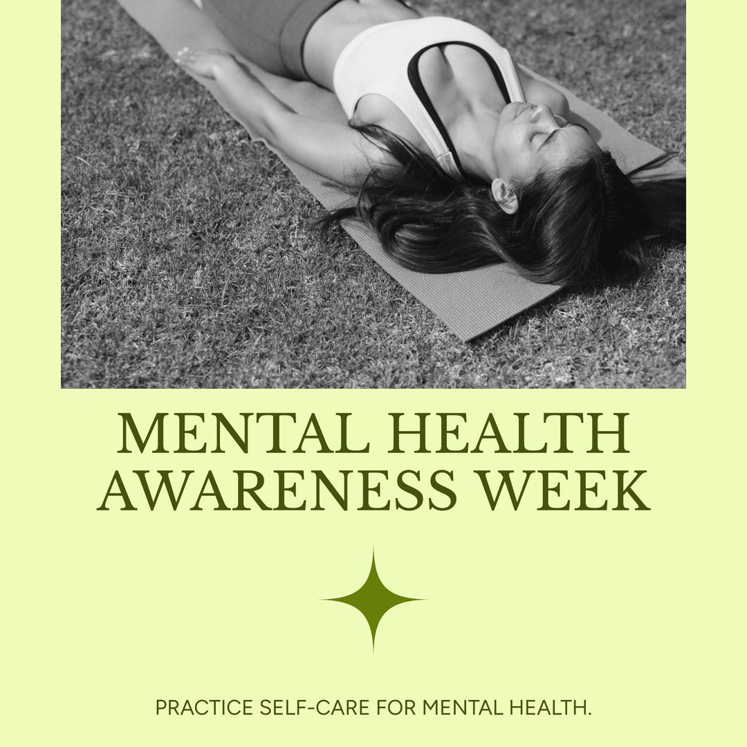 Woman Meditating Outdoors for Mental Health Awareness Week - Download Free Stock Templates Pikwizard.com