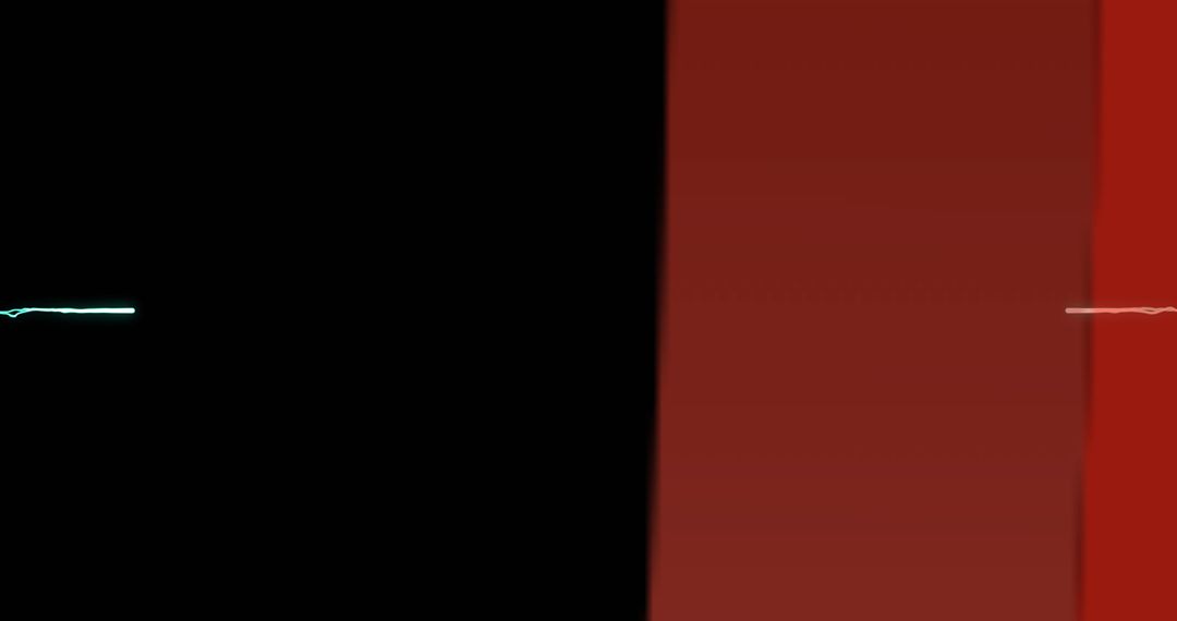 Minimalistic Abstract Lines on Red and Black Background