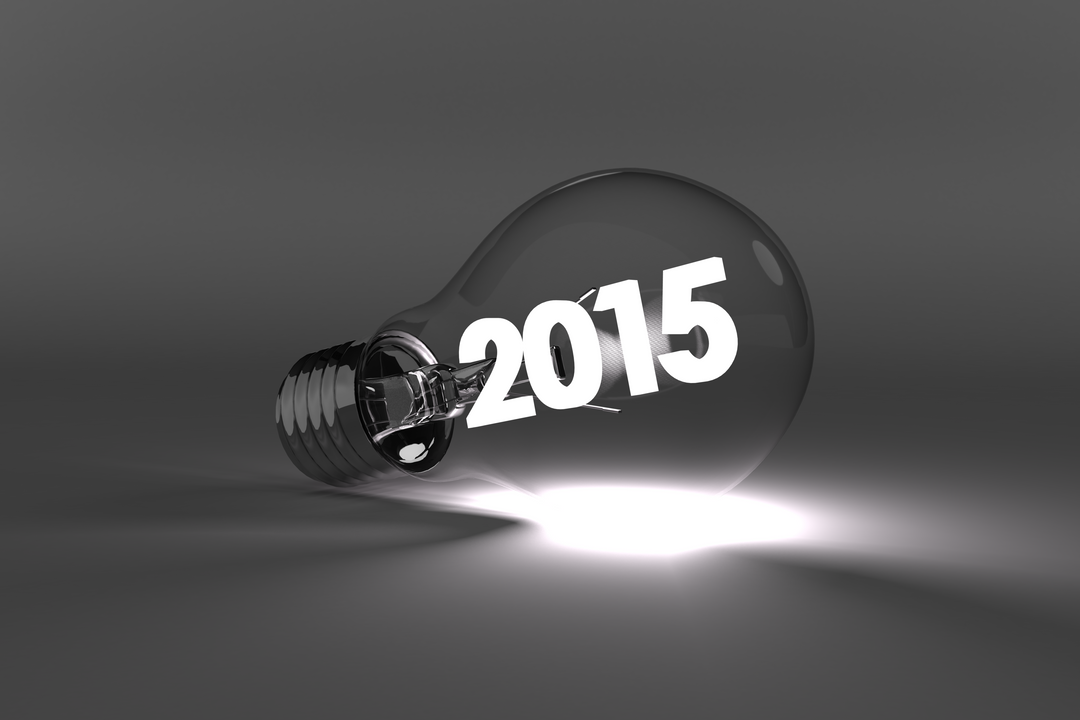 Transparent Bulb Illustration with Year 2015 for New Year Celebrations - Download Free Stock Images Pikwizard.com