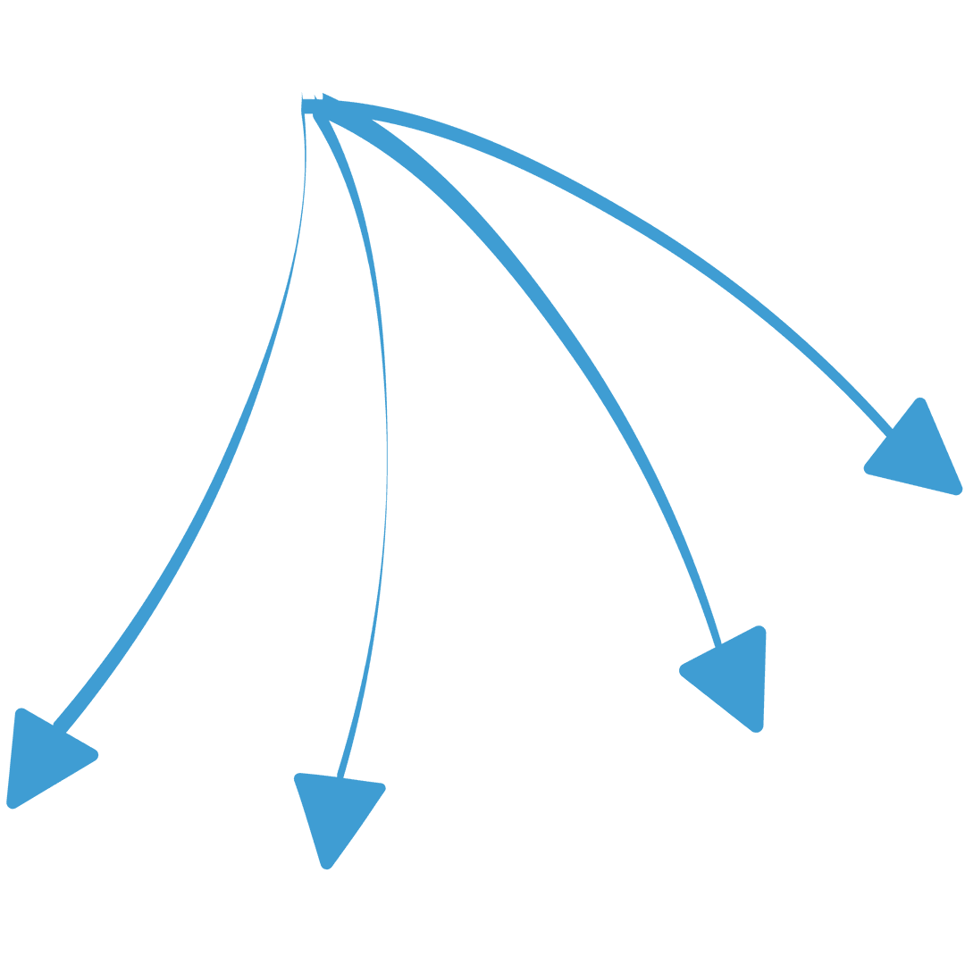 Transparent Vector Illustration of Converging Arrows Indicating Diverse Directions