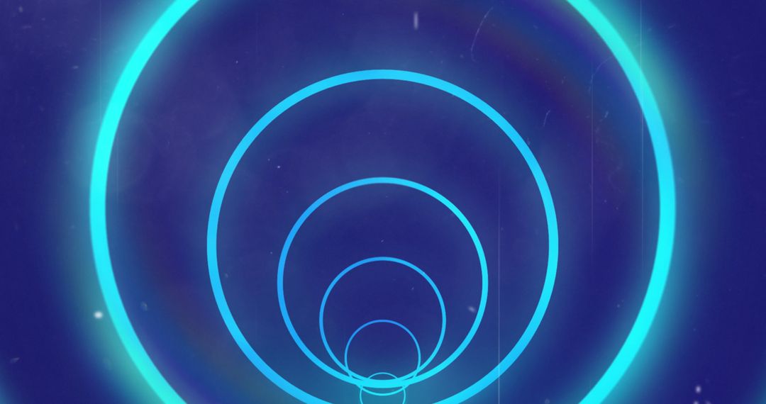 Futuristic Circular Tunnel with Abstract Design