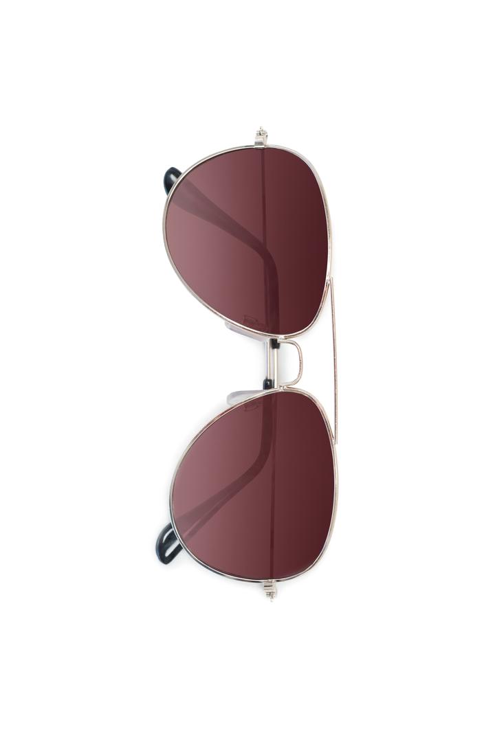 Stylish Brown Aviator Sunglasses on White Background - Free Images, Stock Photos and Pictures on Pikwizard.com