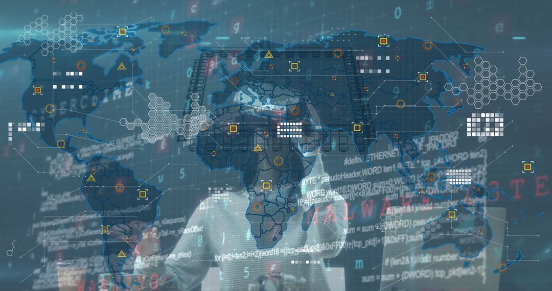 Virtual Reality Merging with Global Data Network Visualization