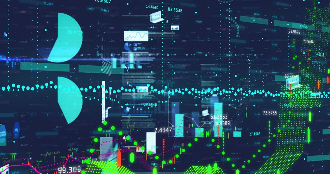 Digital financial and statistical data display technology
