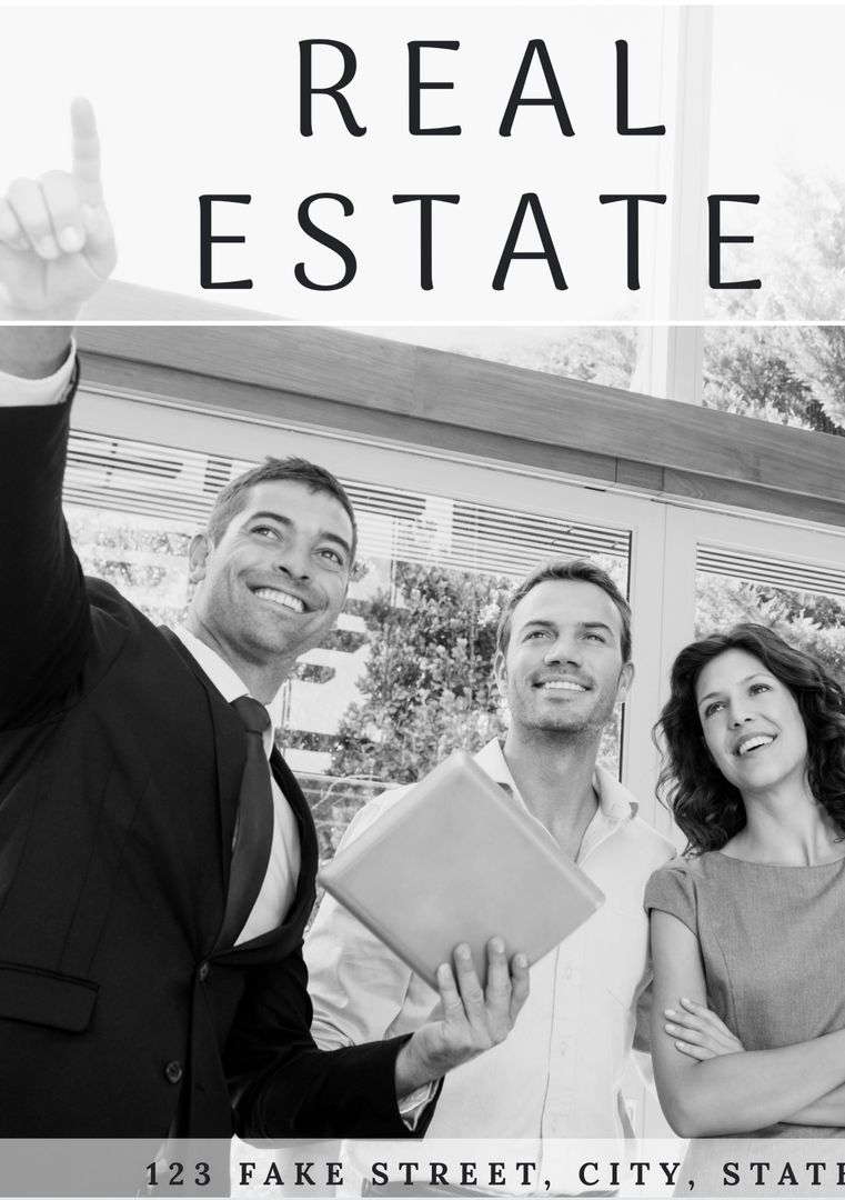 Successful Real Estate Professionals Smiling and Confident