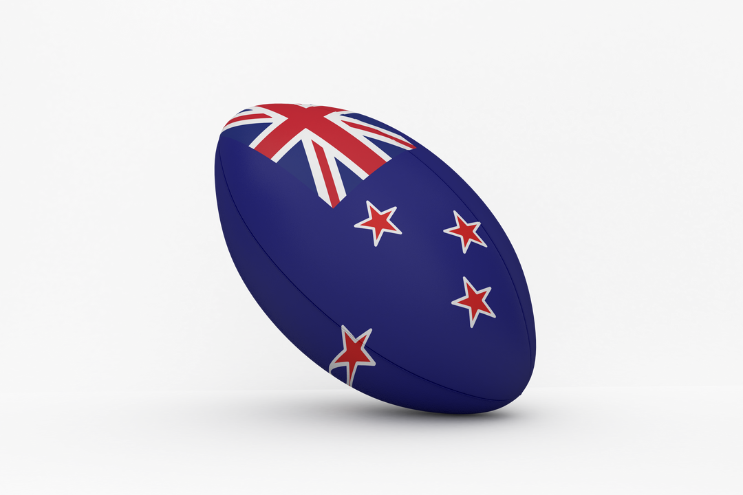 Transparent New Zealand Flag Rugby Ball on Neutral Background - Download Free Stock Images Pikwizard.com